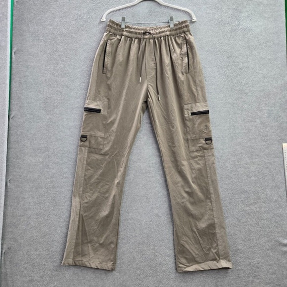 The North Face Men Pants XL Beige Solid Cotton Cargo 29" Inseam Outdoors Logo